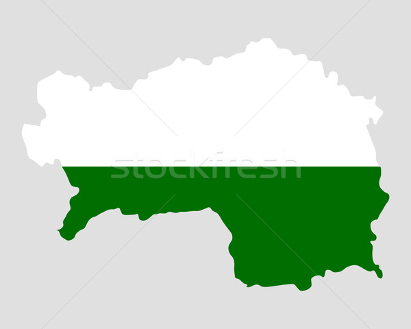 Map and flag of Styria Stock photo © rbiedermann