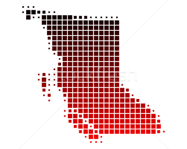 Stock photo: Map of British Columbia