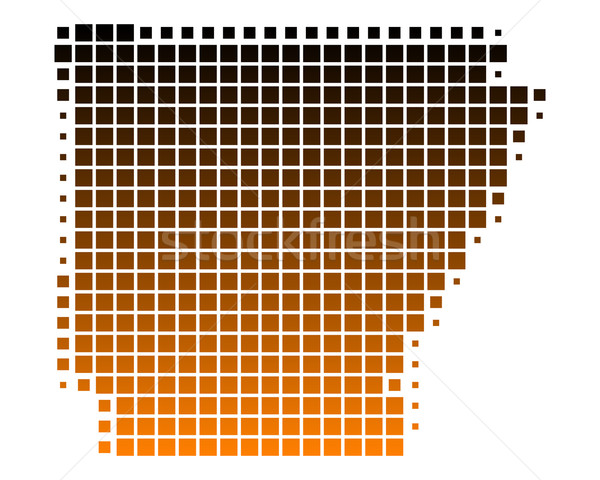 Térkép Arkansas minta Amerika tér illusztráció Stock fotó © rbiedermann