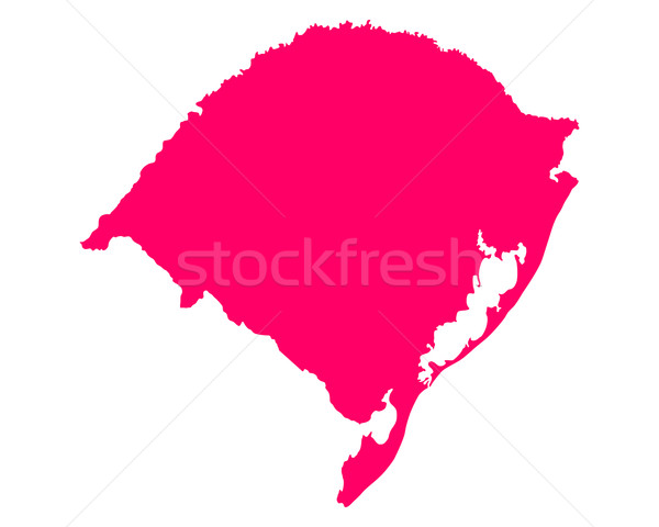 Carte Rio fond rose ligne pourpre [[stock_photo]] © rbiedermann