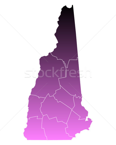 Map of New Hampshire Stock photo © rbiedermann