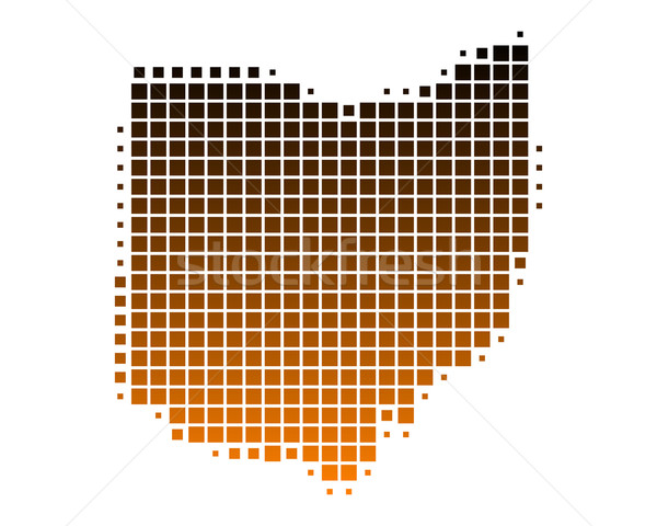 Pokaż Ohio wzór Ameryki placu ilustracja Zdjęcia stock © rbiedermann