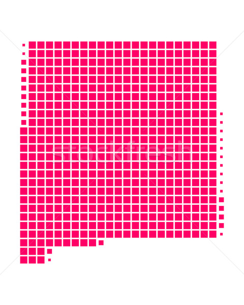 Mapa Novo México padrão américa roxo praça Foto stock © rbiedermann