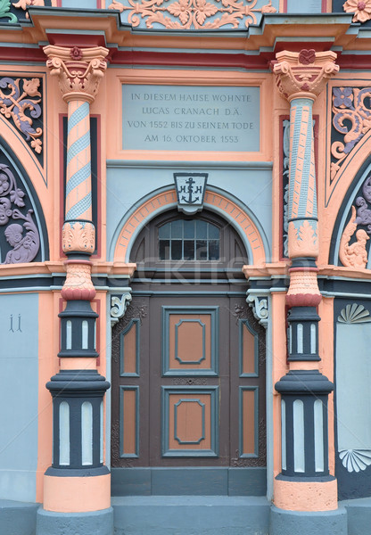 Portal Haus Gebäude Tür Stock foto © rbiedermann