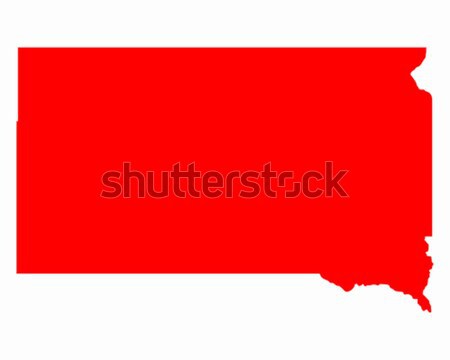 Mapa Nebraska viaje rojo América EUA Foto stock © rbiedermann