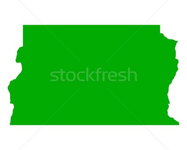 Imagine de stoc: Hartă · federal · verde · vector · izolat