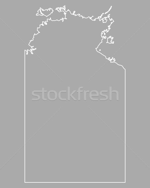 Map of Northern Territory Stock photo © rbiedermann