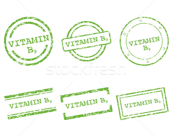 Vitamin B9 stamps Stock photo © rbiedermann