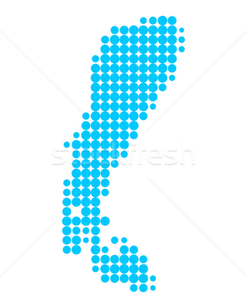 Map of Lake Neusiedl Stock photo © rbiedermann