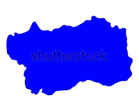 Mapa Lituania azul viaje vector Foto stock © rbiedermann
