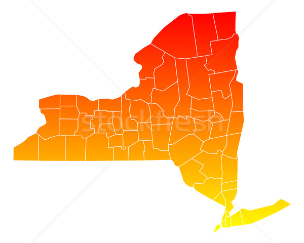 Map of New York Stock photo © rbiedermann