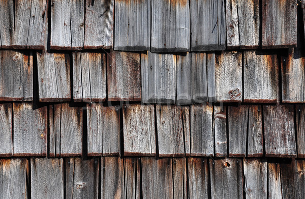 Wooden shingles Stock photo © rbiedermann