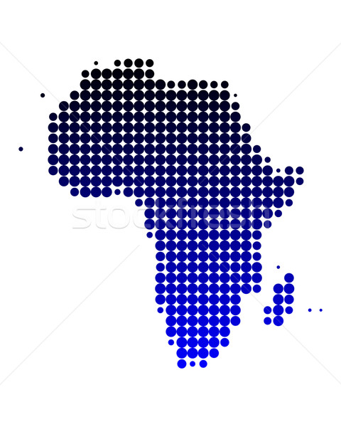 Carte Afrique fond bleu planète modèle Photo stock © rbiedermann