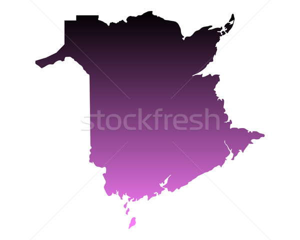 Map of New Brunswick Stock photo © rbiedermann