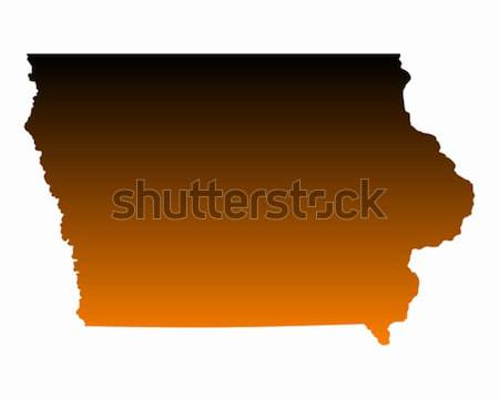 Map of Iowa Stock photo © rbiedermann