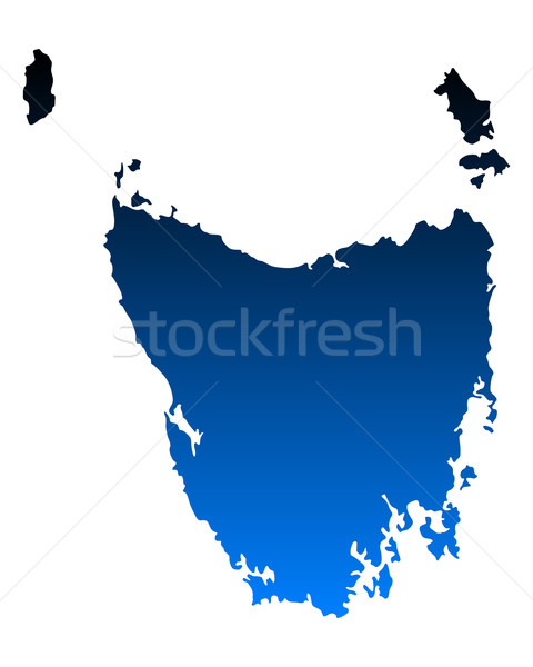 Pokaż tasmania niebieski wektora Australia odizolowany Zdjęcia stock © rbiedermann