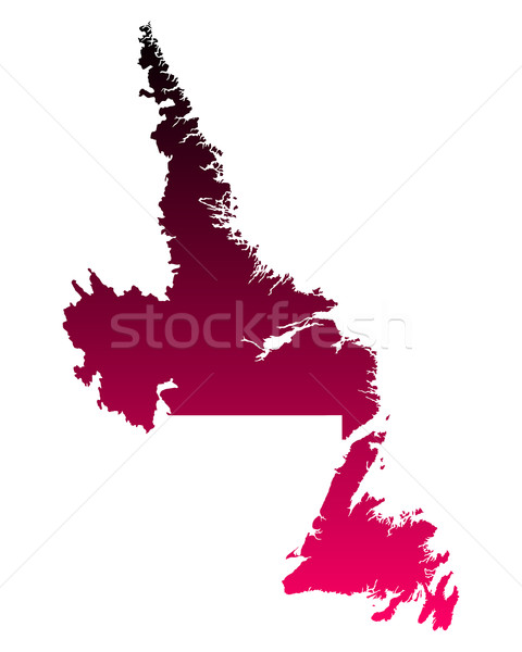 Stock photo: Map of Newfoundland and Labrador