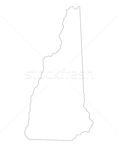 Map of New Hampshire Stock photo © rbiedermann