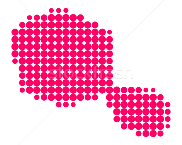 Foto d'archivio: Mappa · tahiti · pattern · viola · cerchio · punto