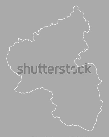 Map of Rhineland-Palatinate Stock photo © rbiedermann