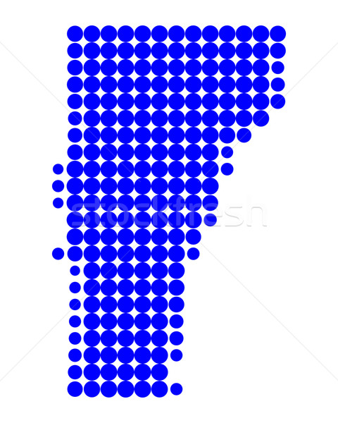 Térkép Vermont minta Amerika kör USA Stock fotó © rbiedermann