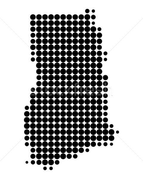 Map of Ghana Stock photo © rbiedermann