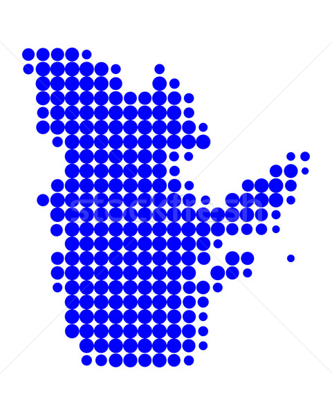 Zdjęcia stock: Pokaż · Quebec · niebieski · wzór · kółko · punkt