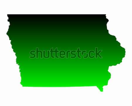 Map of Iowa Stock photo © rbiedermann