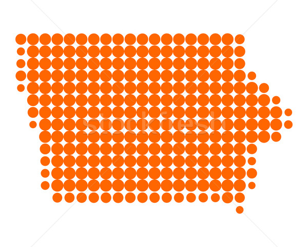 Map of Iowa Stock photo © rbiedermann