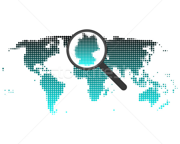 Map of Germany Stock photo © rbiedermann
