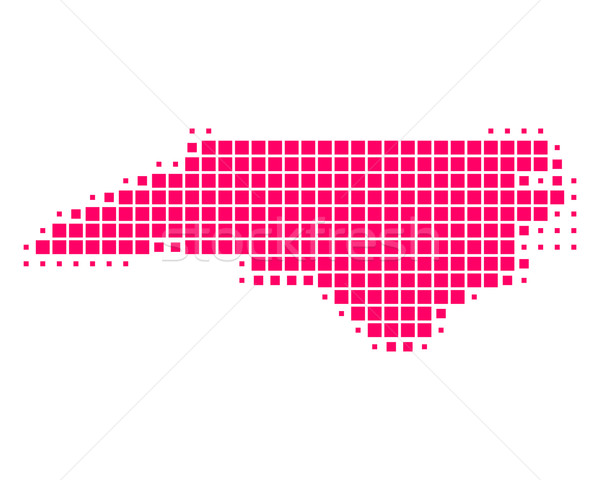 карта Северная Каролина шаблон Америки Purple квадратный Сток-фото © rbiedermann
