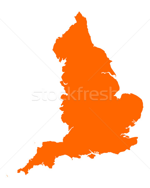 Hartă Anglia vector izolat Imagine de stoc © rbiedermann
