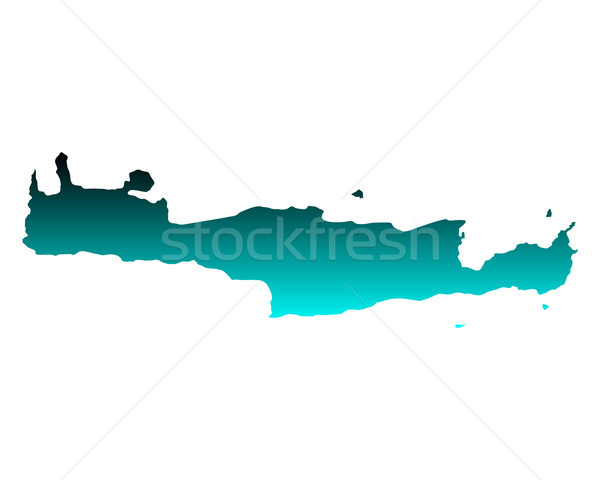 Map of Crete Stock photo © rbiedermann