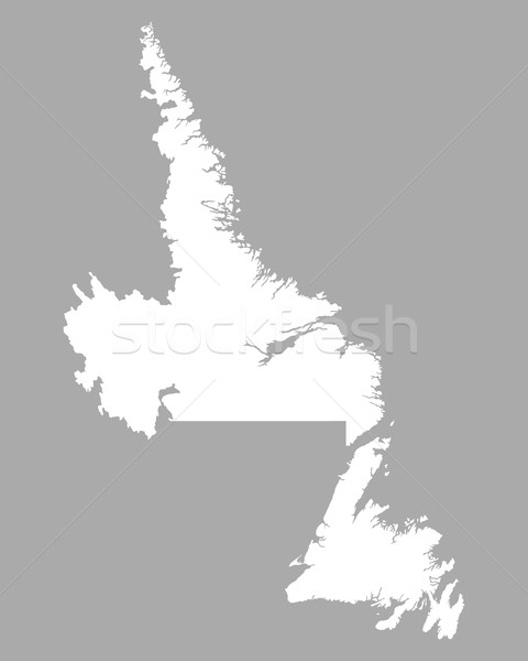 Map of Newfoundland and Labrador Stock photo © rbiedermann
