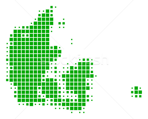 Map of Denmark Stock photo © rbiedermann