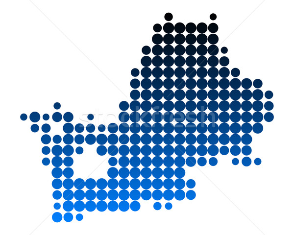 Map of Lake Chiemsee Stock photo © rbiedermann