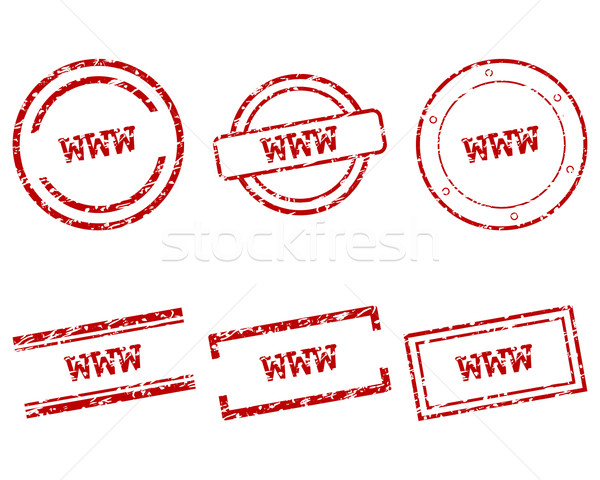 Www postzegels gezondheid stempel grafische verkoop Stockfoto © rbiedermann