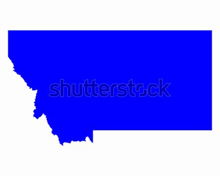 карта Монтана синий путешествия Америки США Сток-фото © rbiedermann