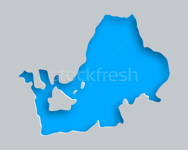 Map of Lake Chiemsee Stock photo © rbiedermann