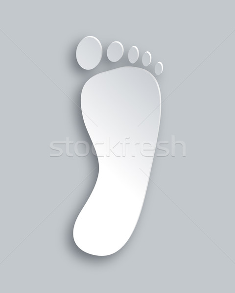 Foot silhouette Stock photo © rbiedermann