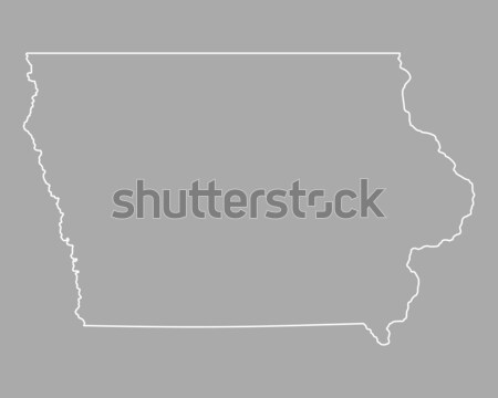 Map of Iowa Stock photo © rbiedermann
