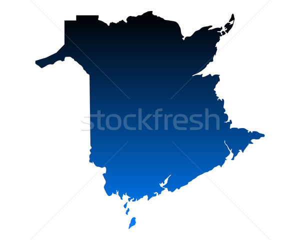 Map of New Brunswick Stock photo © rbiedermann