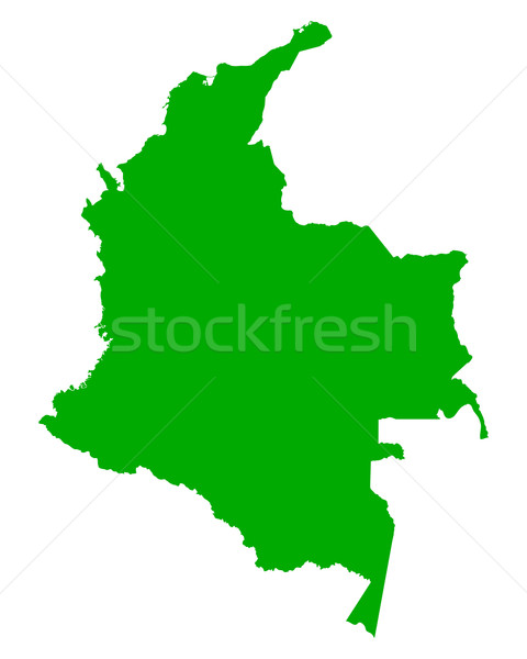 Map of Colombia Stock photo © rbiedermann