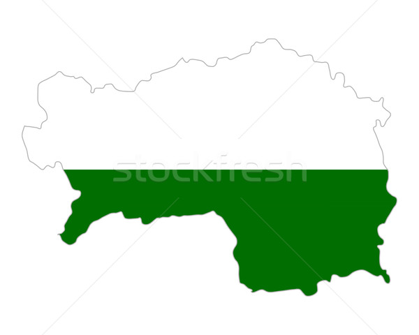 Map and flag of Styria Stock photo © rbiedermann