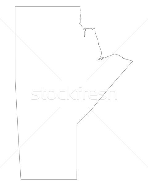 Map of Manitoba Stock photo © rbiedermann