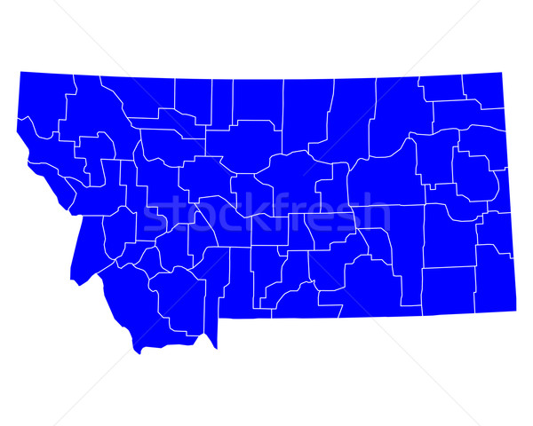 Map of Montana Stock photo © rbiedermann