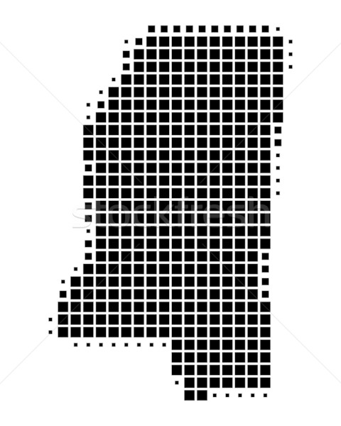 地図 ミシシッピー州 黒 パターン アメリカ 広場 ストックフォト © rbiedermann