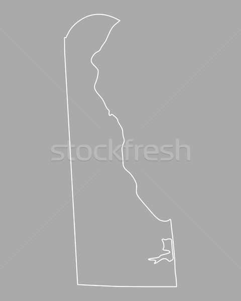 Térkép Delaware háttér vonal USA Stock fotó © rbiedermann