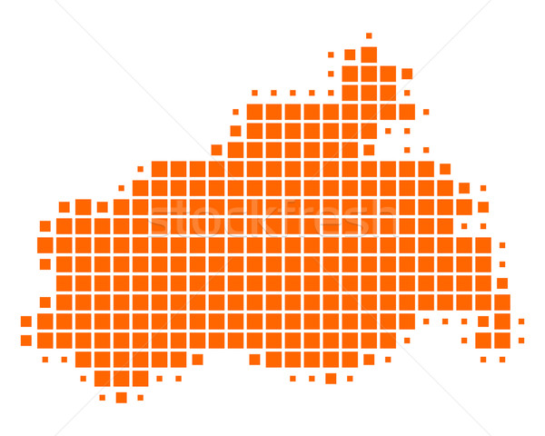 Stock photo: Map of Mecklenburg-Vorpommern