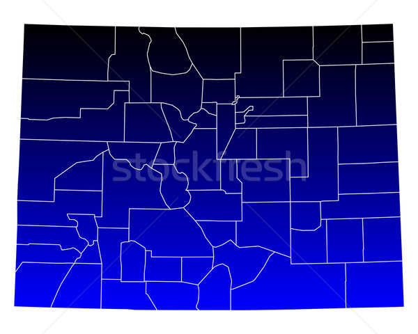 Map of Colorado Stock photo © rbiedermann